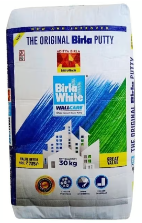 Birla White WallCare Putty, 30 Kg Bag