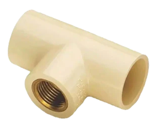 Ashirvad Flowguard Plus Brass Threaded Tee